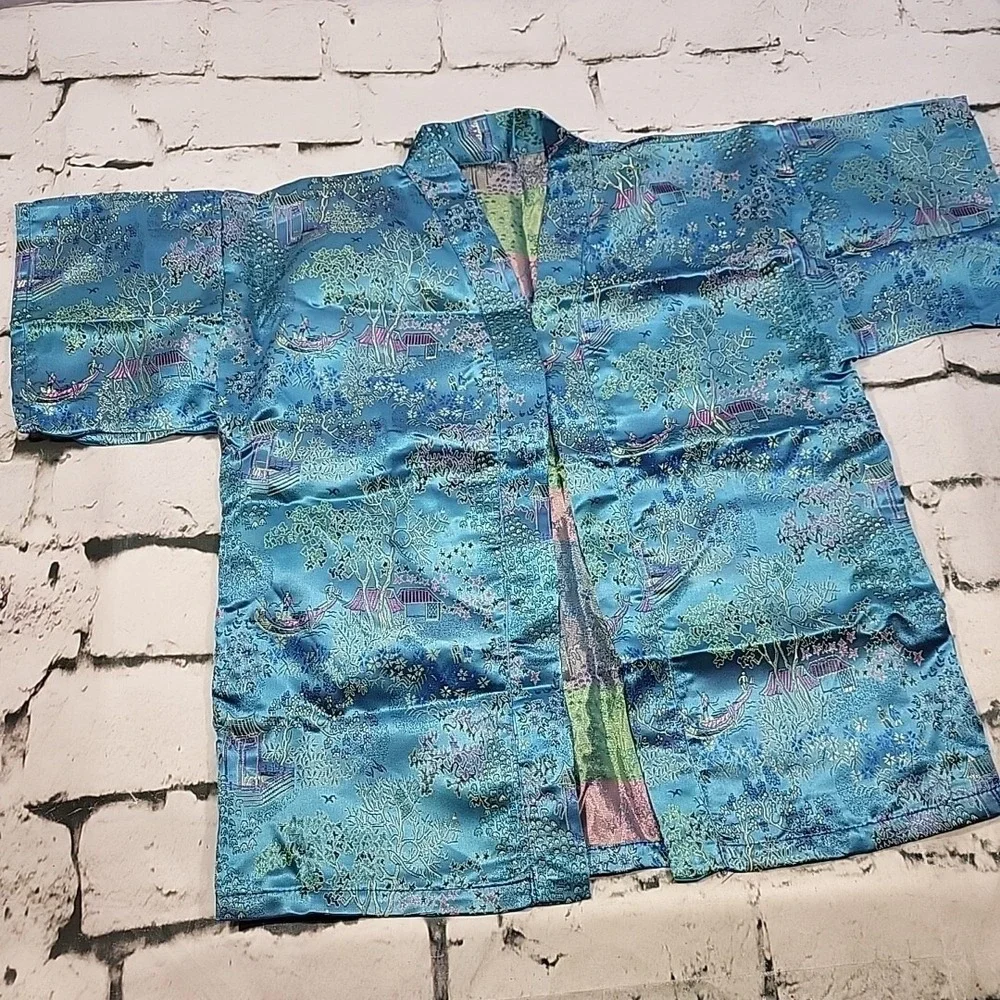 Mojo Play Costume Asian Boy Cultural Wear Robe Belt‎ Pants Dress-Up Pretend New